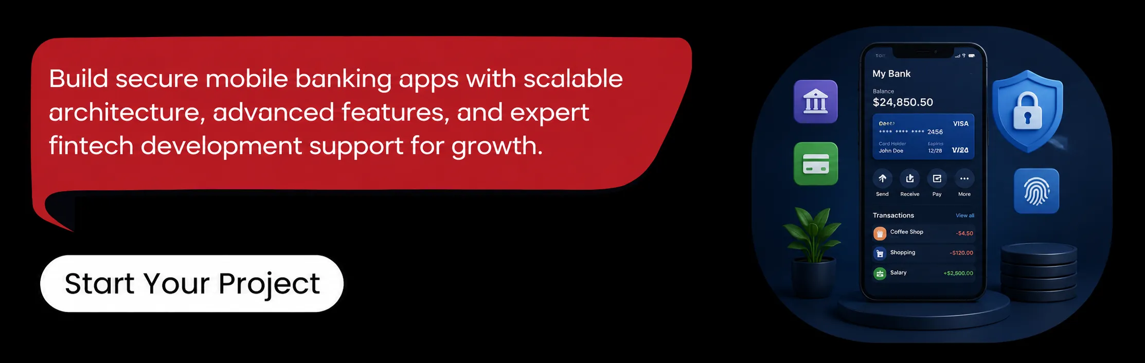 Build mobile banking apps