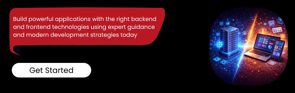 build backend and frontend applications