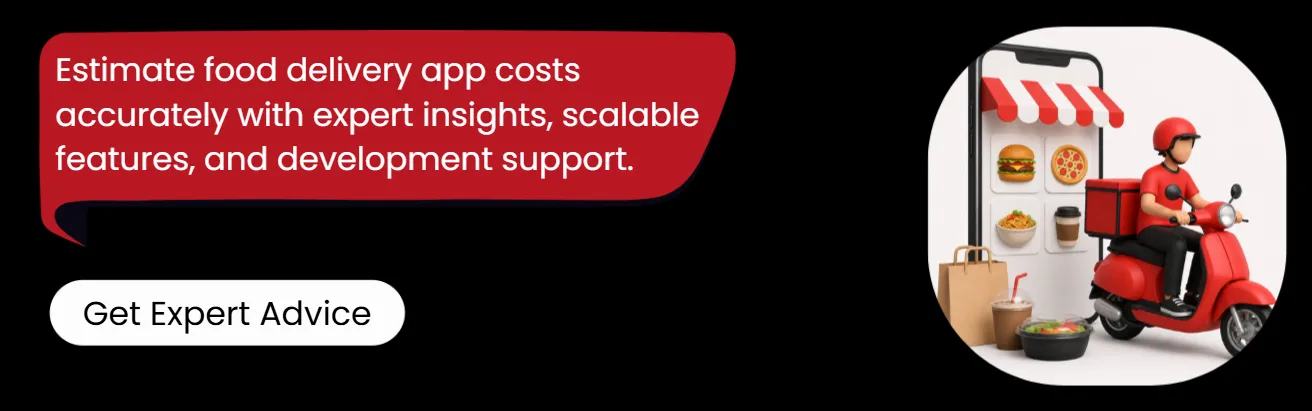 food delivery app costs